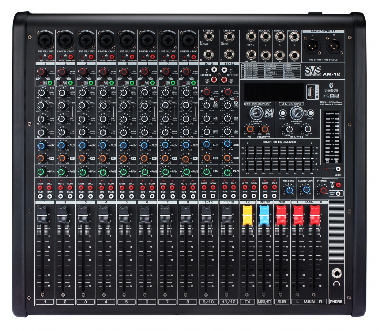 SVS Audiotechnik mixers AM-12 Микшерный пульт аналоговый, 12-канальный в Симе