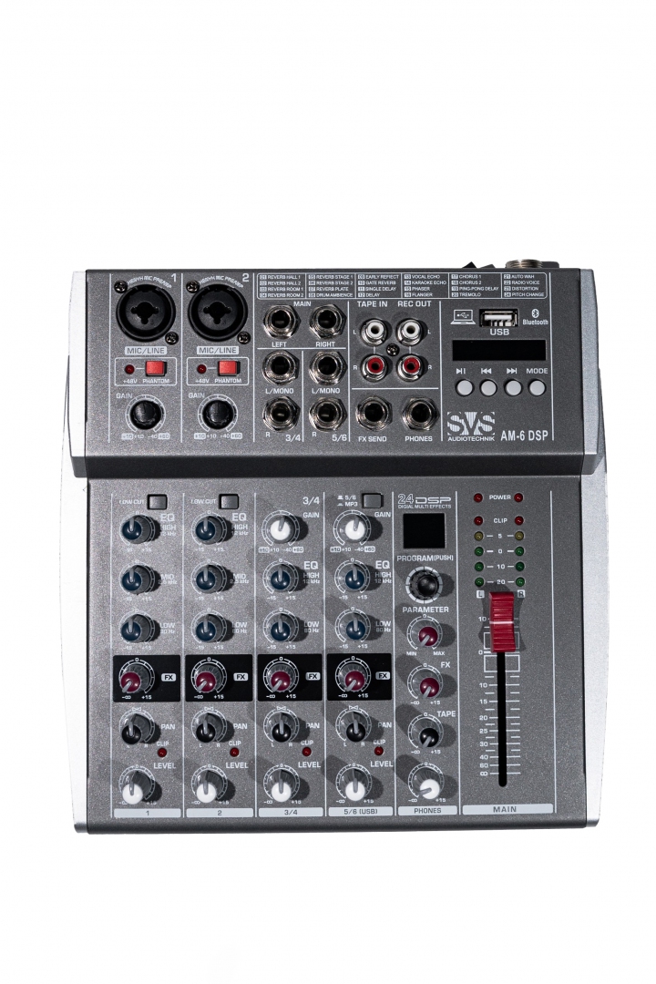 SVS Audiotechnik mixers AM-6 DSP Микшерный пульт аналоговый, 6-канальный SVS Audiotechnik mixers в Симе